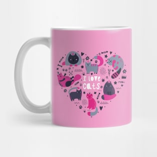 I Love Cats Mug